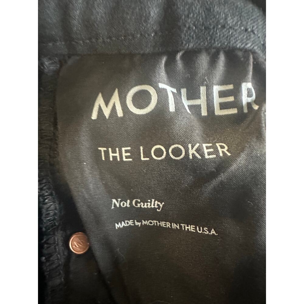 MOTHER The Looker Skinny Jeans in Not Guilty in Black Size 27 - Picture 9 of 10